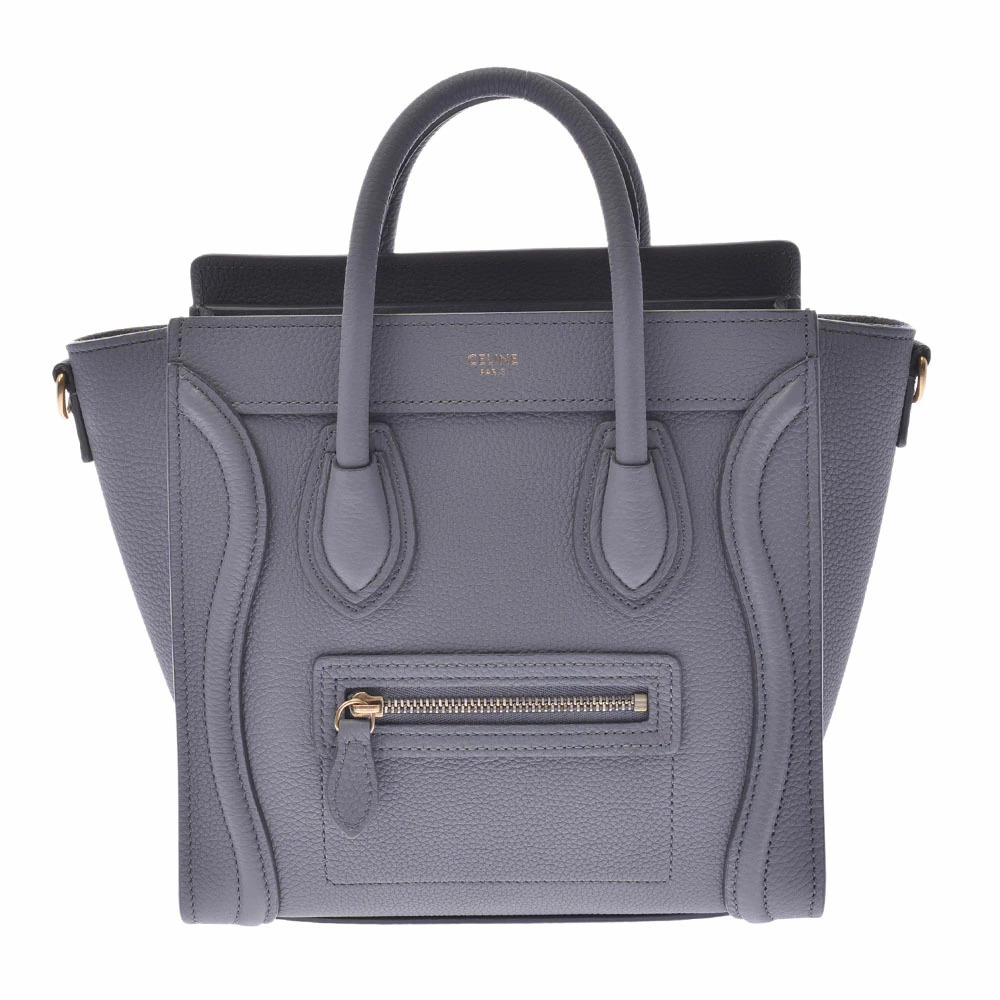 CELINE Luggage Shopper Bag Coal Calfskin Handbag